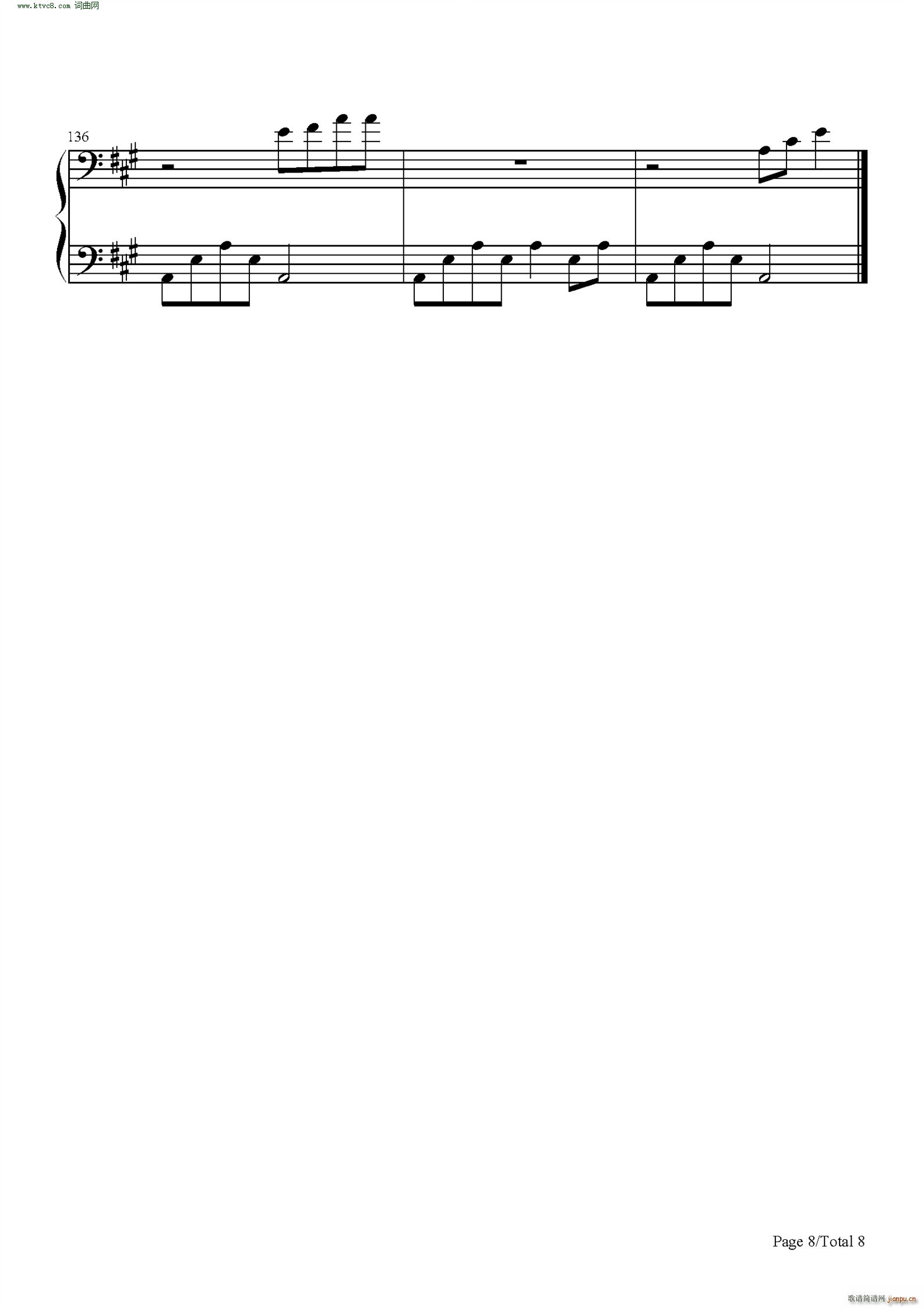 One Margarita(钢琴谱)8