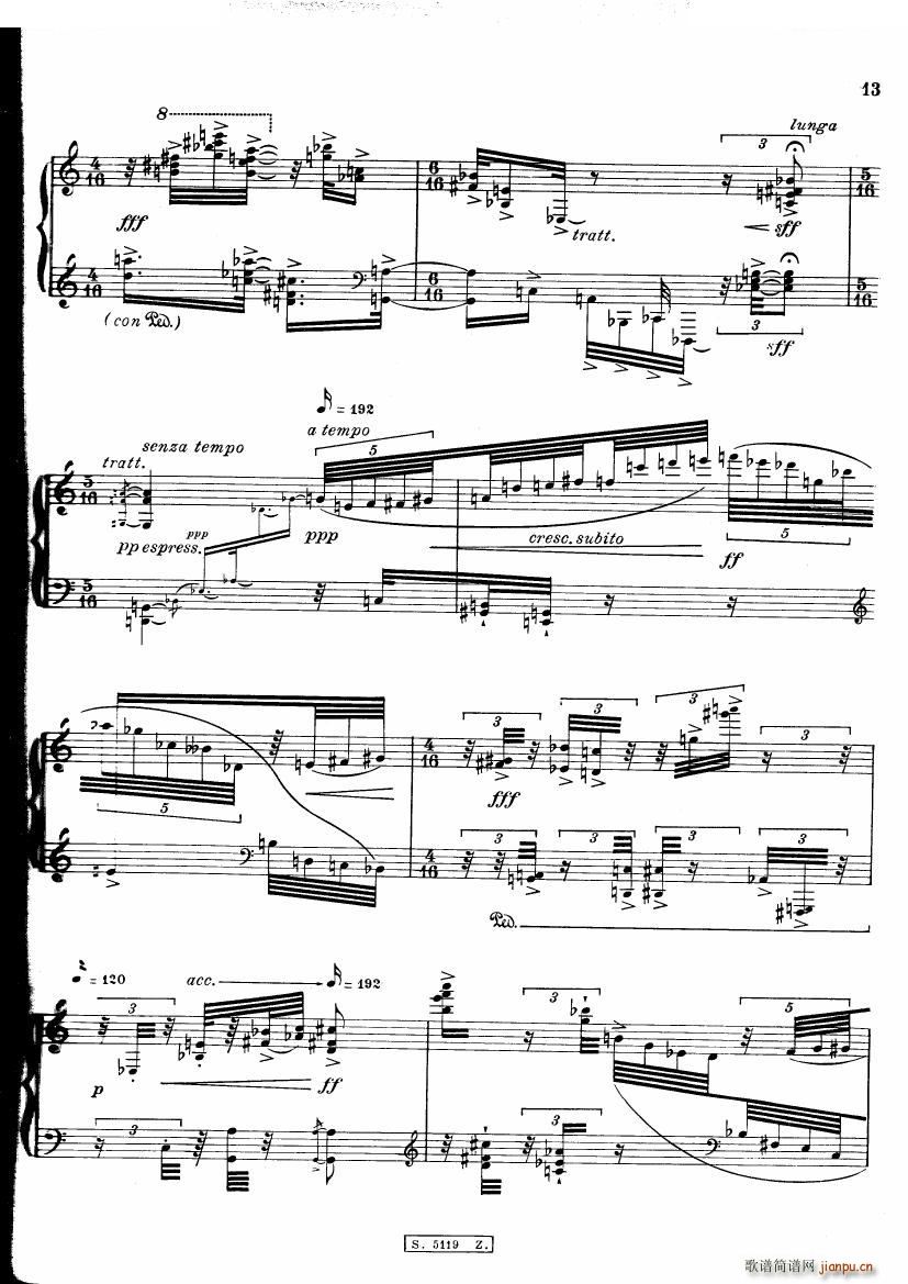 Berio Cinque Variazioni Cinque Variazioni(十字及以上)14