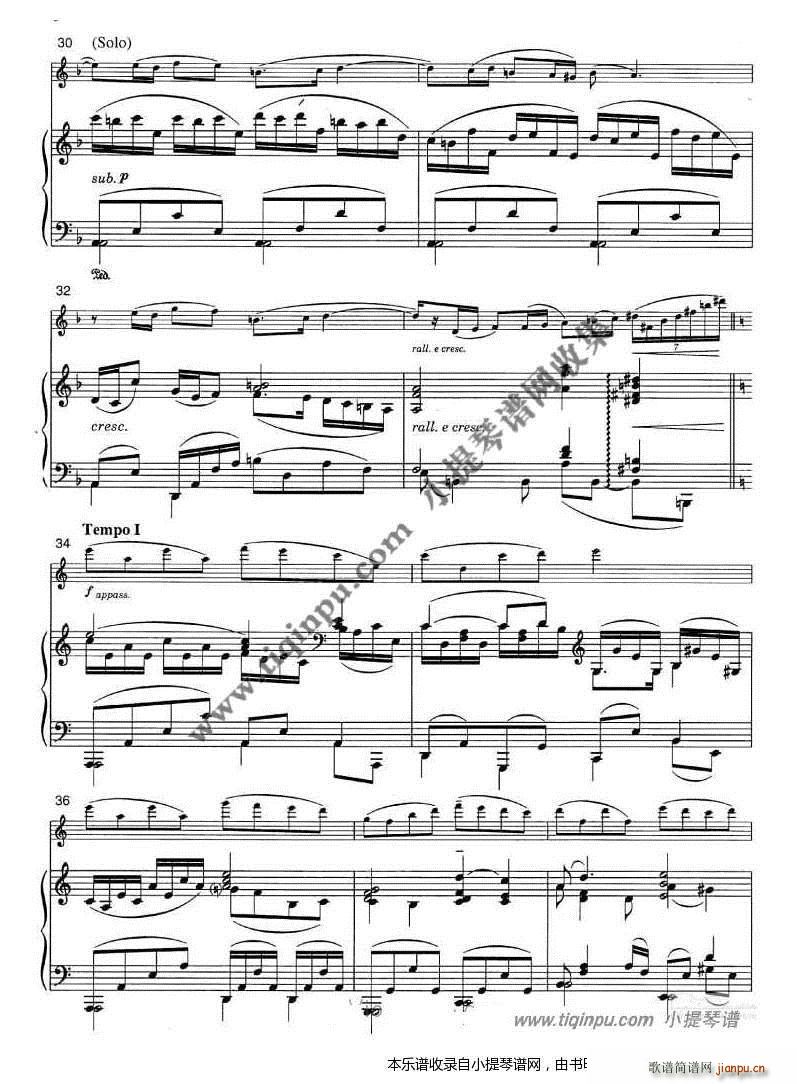 辛德勒的名单钢琴件奏(钢琴谱)6