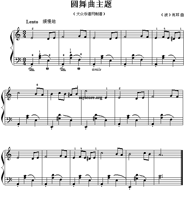 肖邦：圆舞曲主题(其他)1