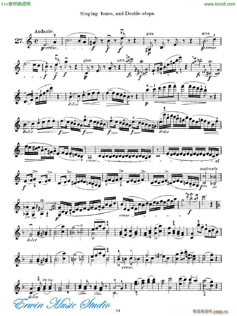 马扎斯 75首渐进式旋律练习 图书1 30首专门练习 21 40(十字及以上)14