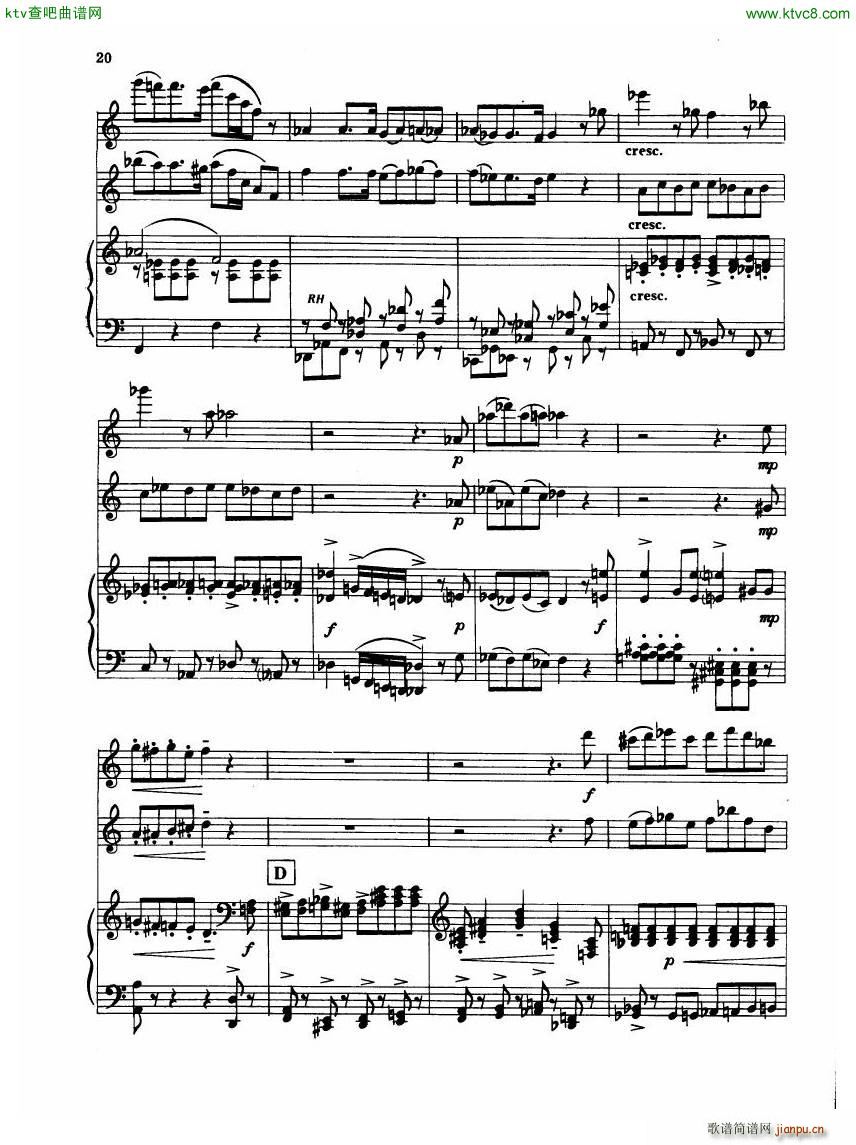 Madeleine Dring Trio For Flute Oboe And Piano(钢琴谱)30