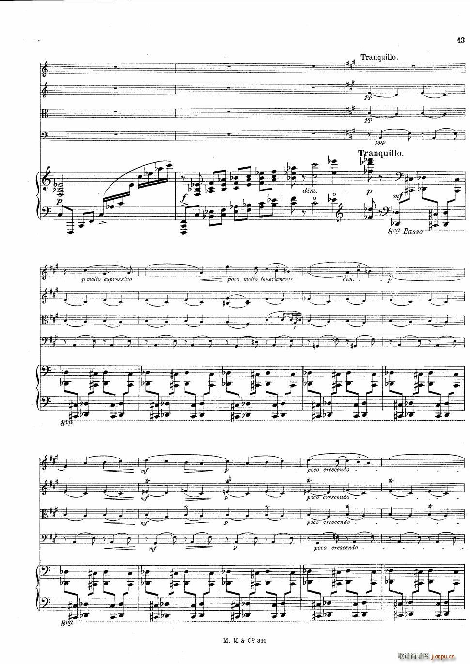 Bax Quintet for Harp and Strings(钢琴谱)13