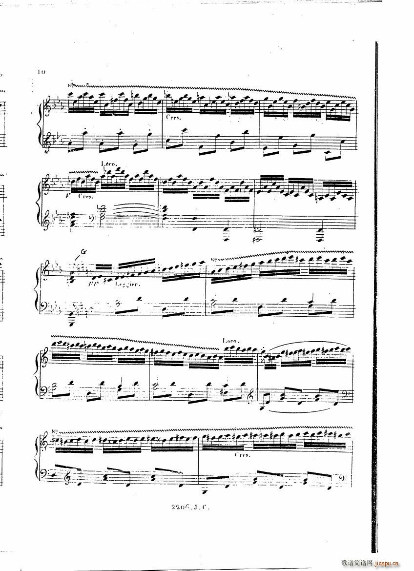 Czerny Variations brillantes(钢琴谱)9