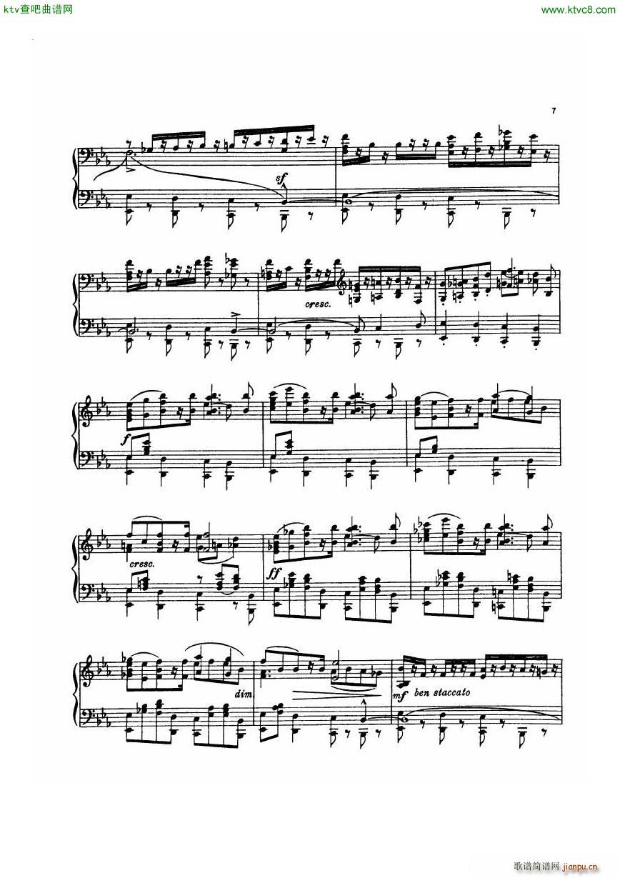 Dohnanyi 17 1 5 Humoresken Marsch(钢琴谱)5