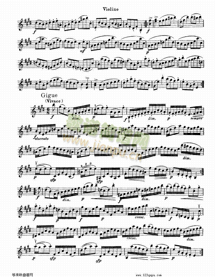 巴赫小提琴变奏曲3(其他乐谱)7