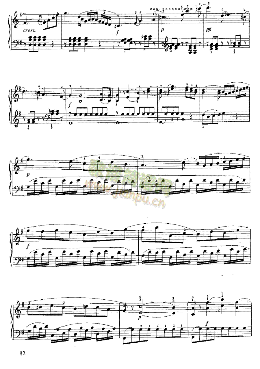 小奏鸣曲键盘类钢琴(钢琴谱)13