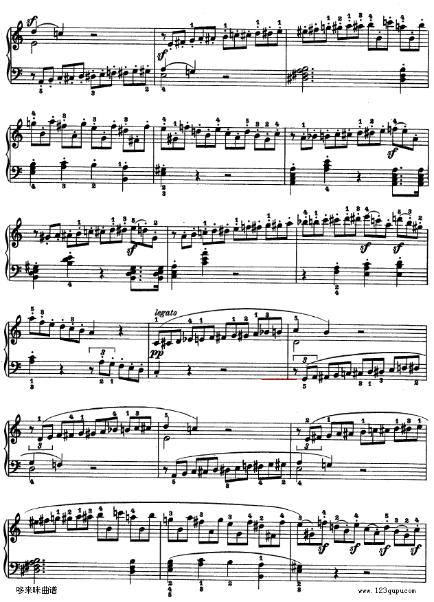A大调第二钢琴奏鸣曲-贝多芬(钢琴谱)18