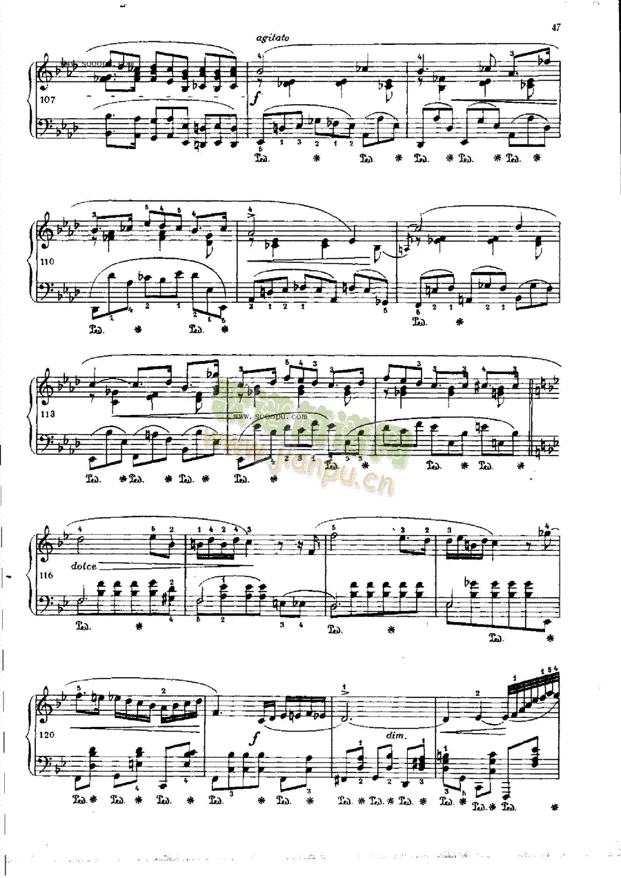 波洛涅兹幻想曲OP.61键盘类钢琴(其他乐谱)8