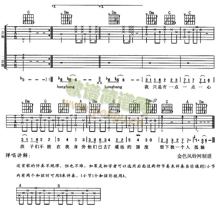 当我老了(吉他谱)3