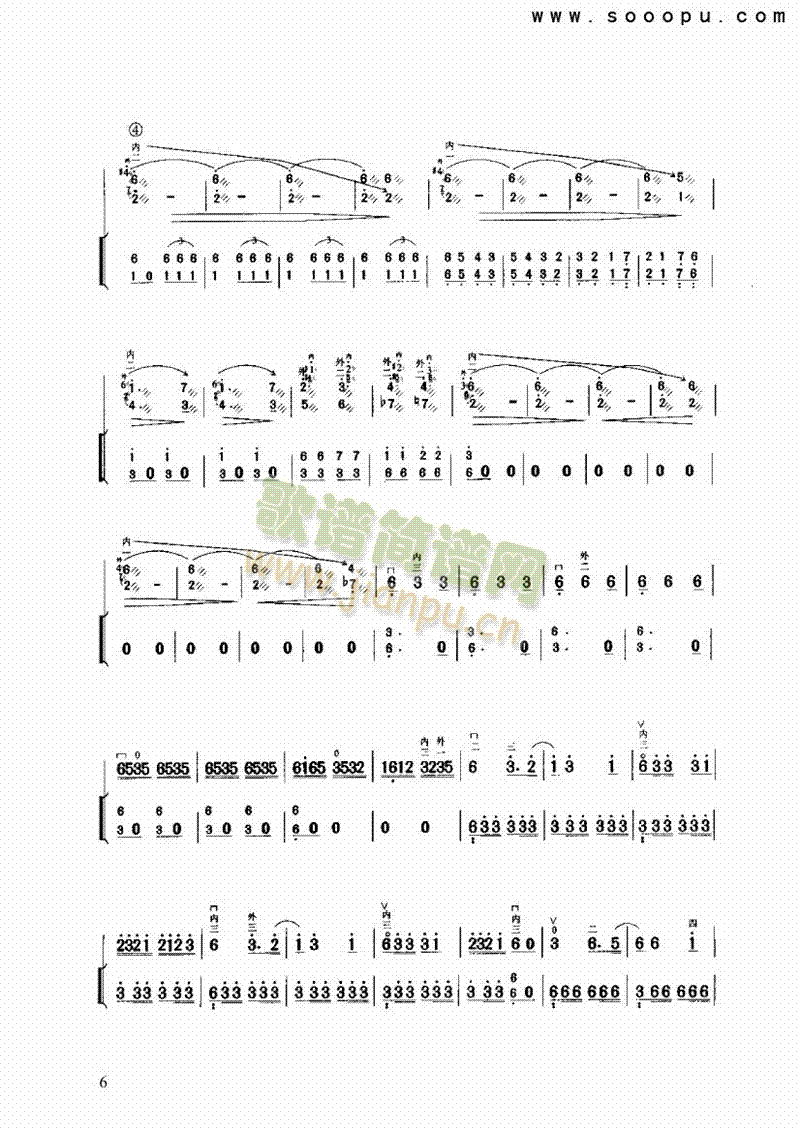 战马奔腾民乐类二胡(其他乐谱)6