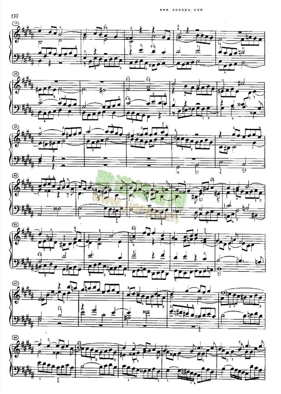 巴赫平均律曲集第二册第23首键盘类钢琴(其他乐谱)5