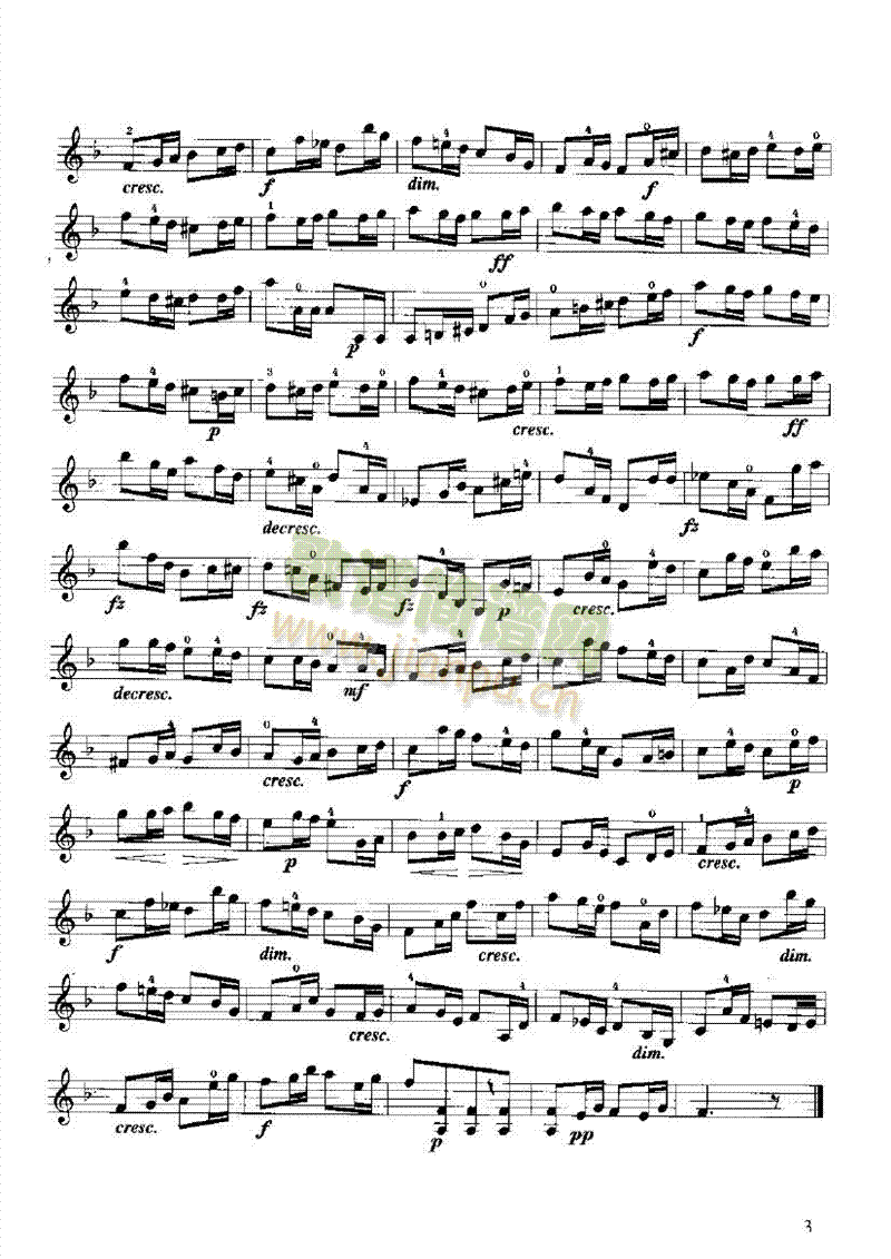 开塞小提琴练习曲36首弦乐类小提琴(其他乐谱)3