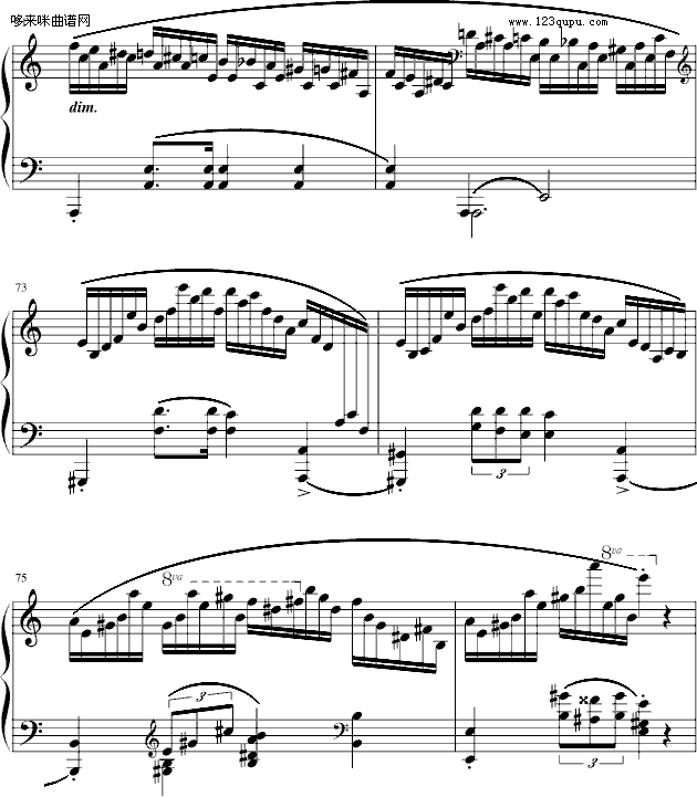 练习曲Op.25No.11-肖邦(钢琴谱)12