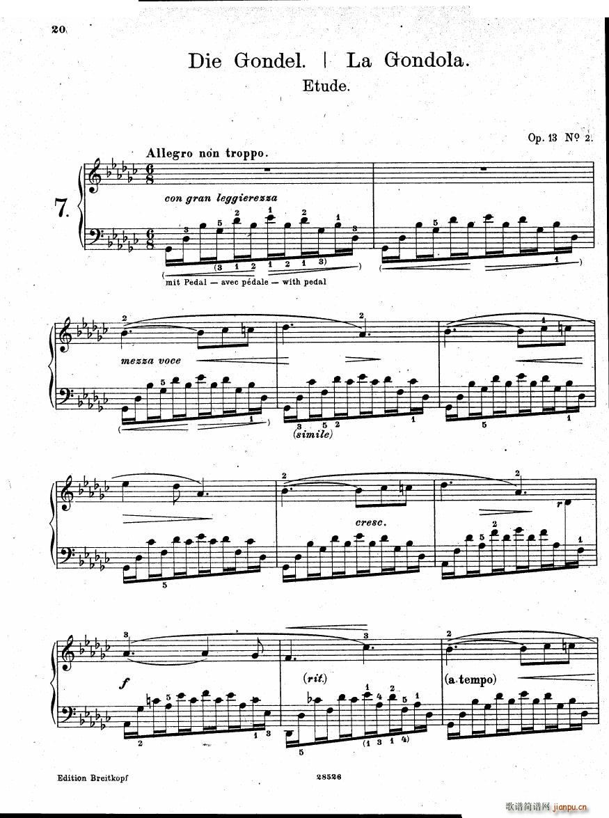 Henselt Piano Solo Album Piano Solo Album(十字及以上)19