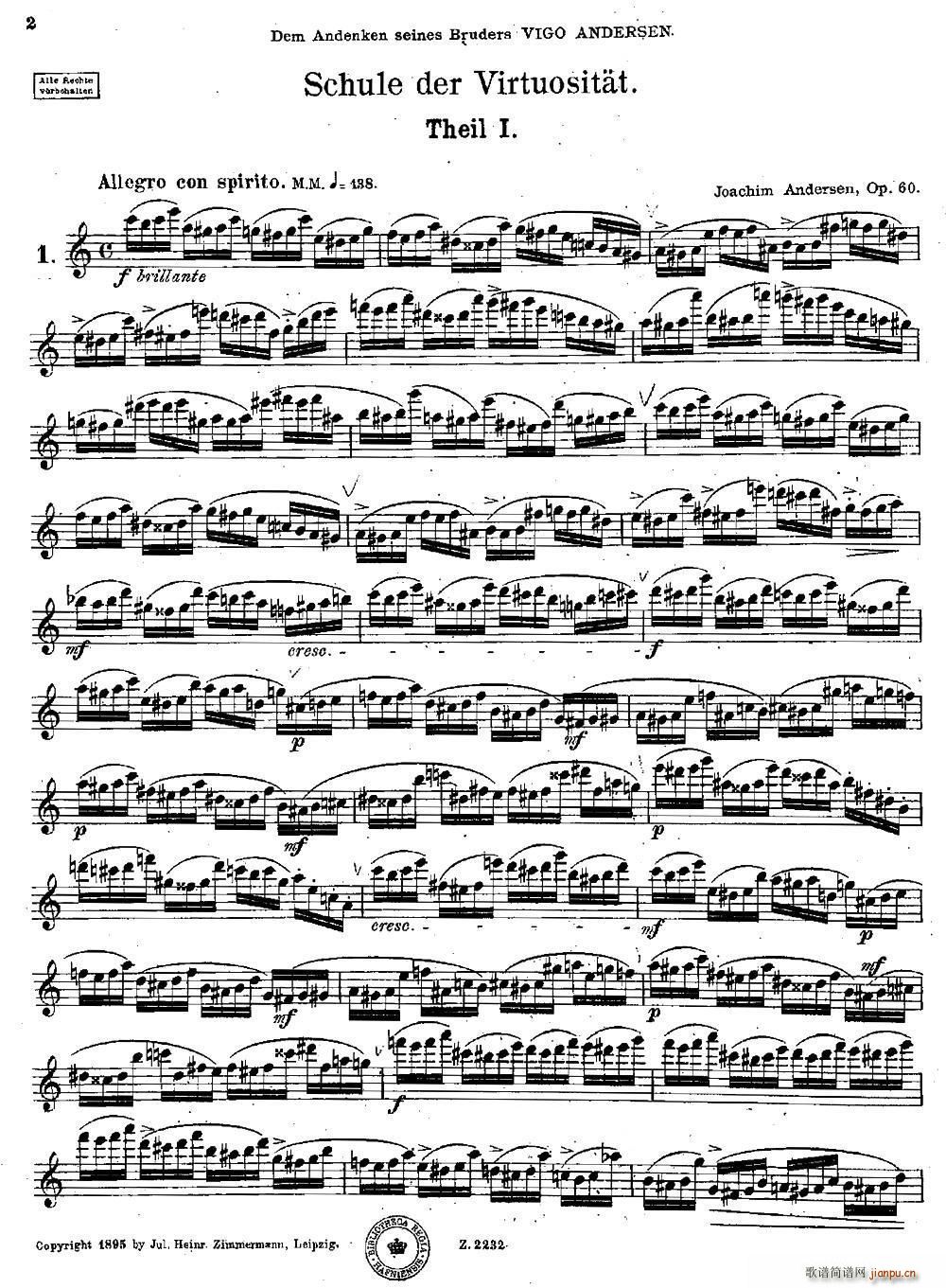 Schule der Virtuosit?t Op 60 1(笛箫谱)1