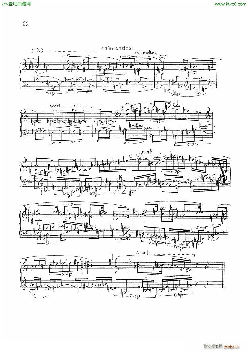 finnissy michael verdi transcription no 08(钢琴谱)5