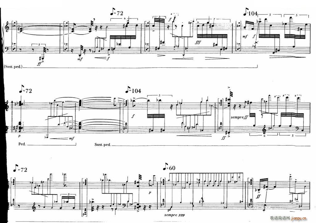 Berio Sequenza IV Sequenza IV(十字及以上)12