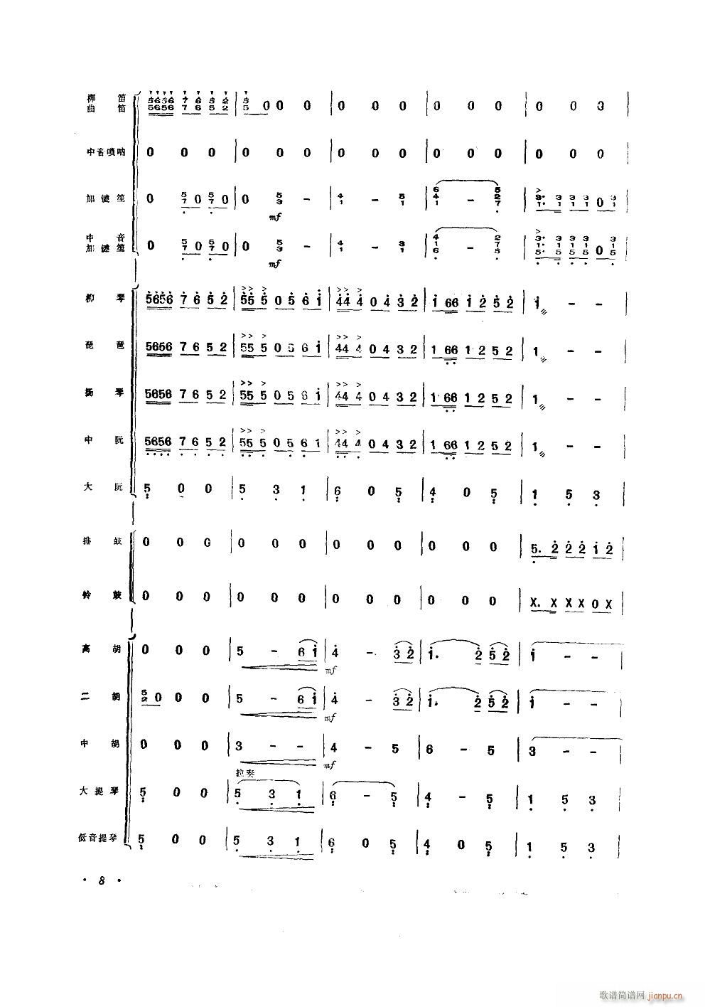 三十里铺 器乐小合奏(总谱)8