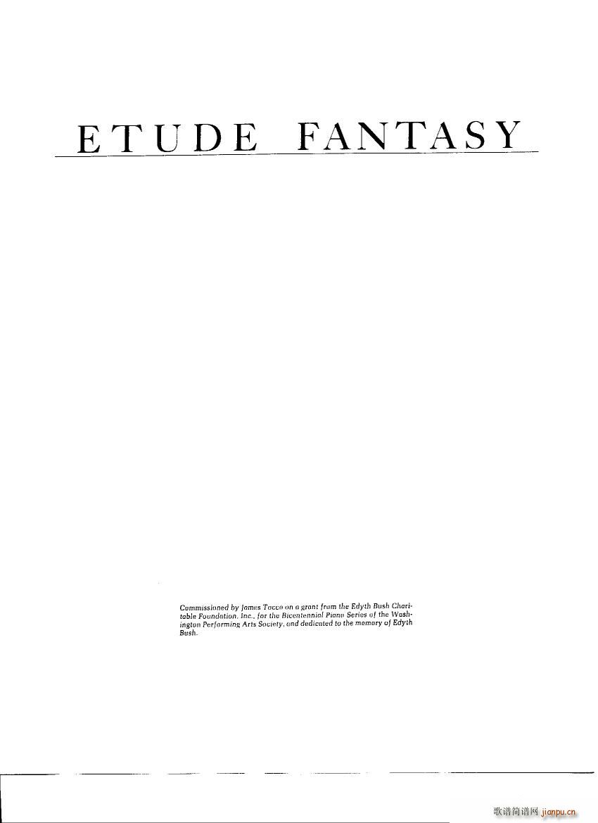Corigliano Etude Fantasy Etude Fantasy(十字及以上)1