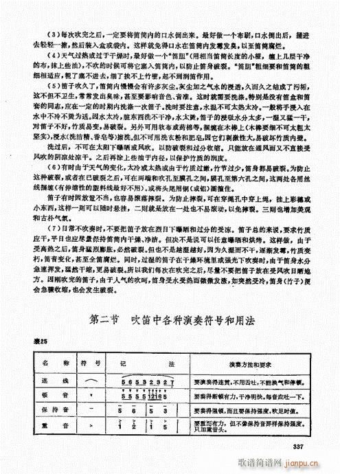 竹笛实用教程321-340(笛箫谱)17