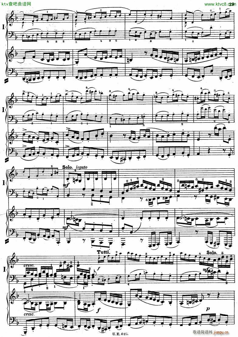 Bach JS BWV 1052 Keyboard Concerto in d ed R ntgen(钢琴谱)30