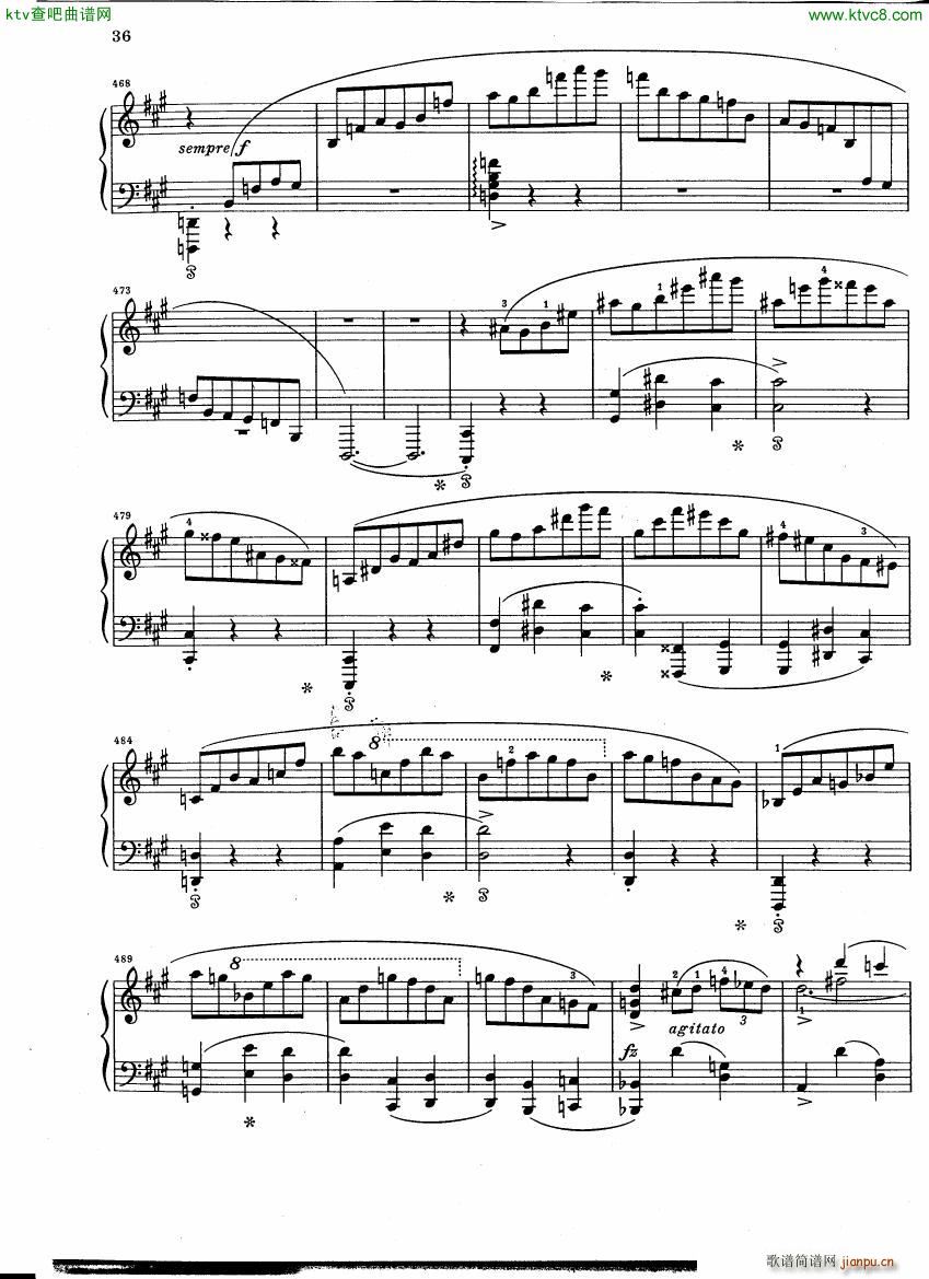 Chopin Scherzo B flat minor Henle(钢琴谱)14