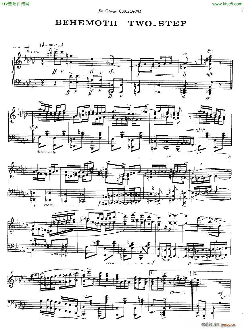 Albright Grand Sonata in Rag(钢琴谱)16