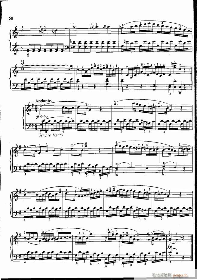 钢琴 不可不弹的世界钢琴名曲100首 五(钢琴谱)51