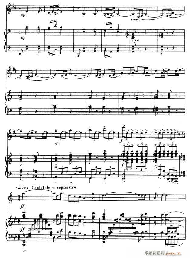 大巴上的春天 单簧管 7(单簧管谱)1