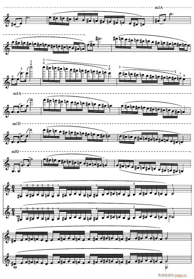 天府传奇3(小提琴谱)1