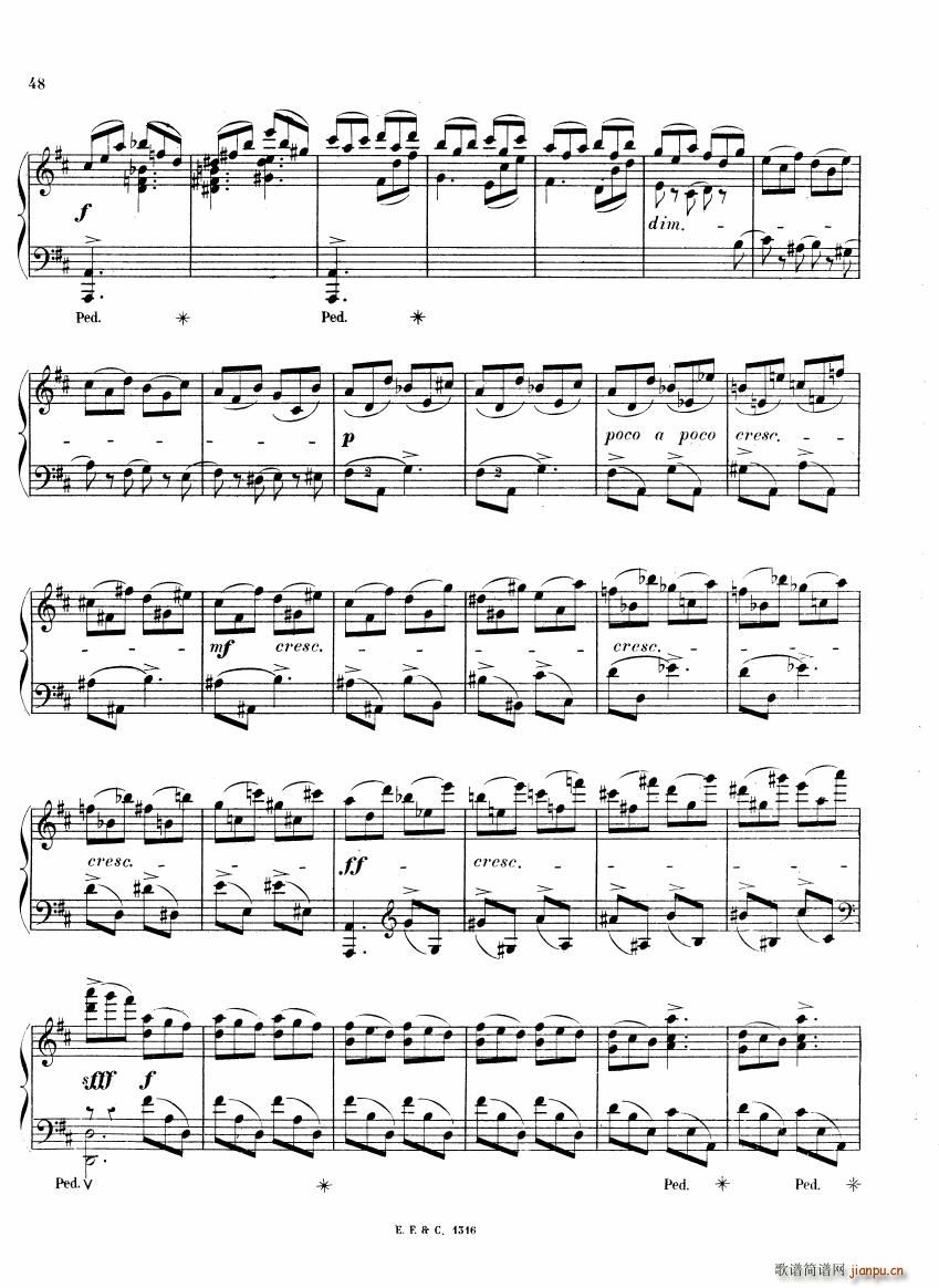 Chaminade 6 Etudes Op35 二(钢琴谱)7