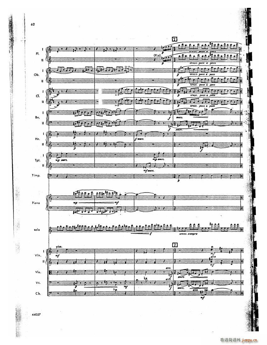 Barber op 14 Violin Concerto Score 二(钢琴谱)21