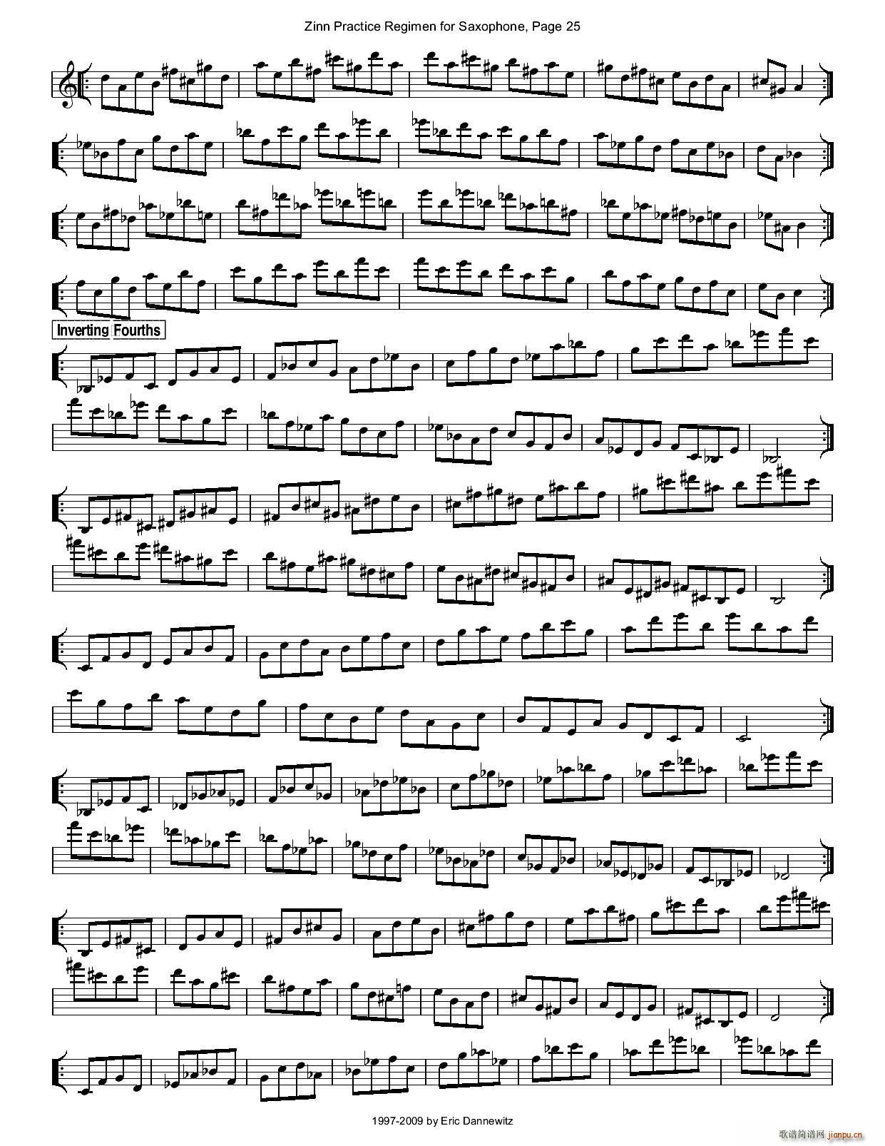 ZinnRegimenSax2009练习曲(十字及以上)28
