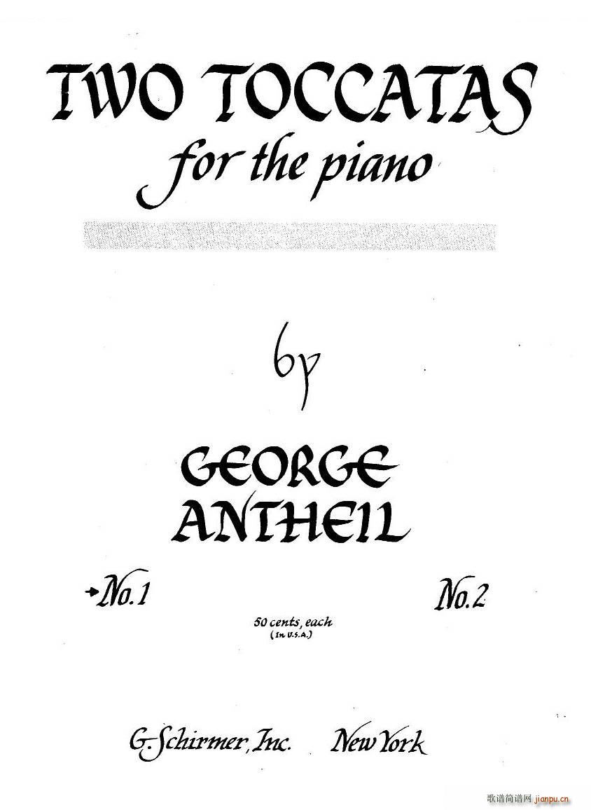 Antheil 2 Toccatas 2 Toccatas(十字及以上)1