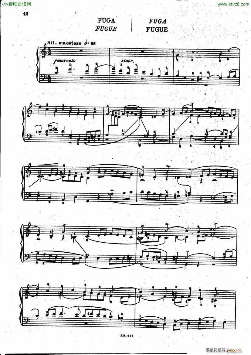 BUSONI Prelude and fugue op21 2(钢琴谱)1