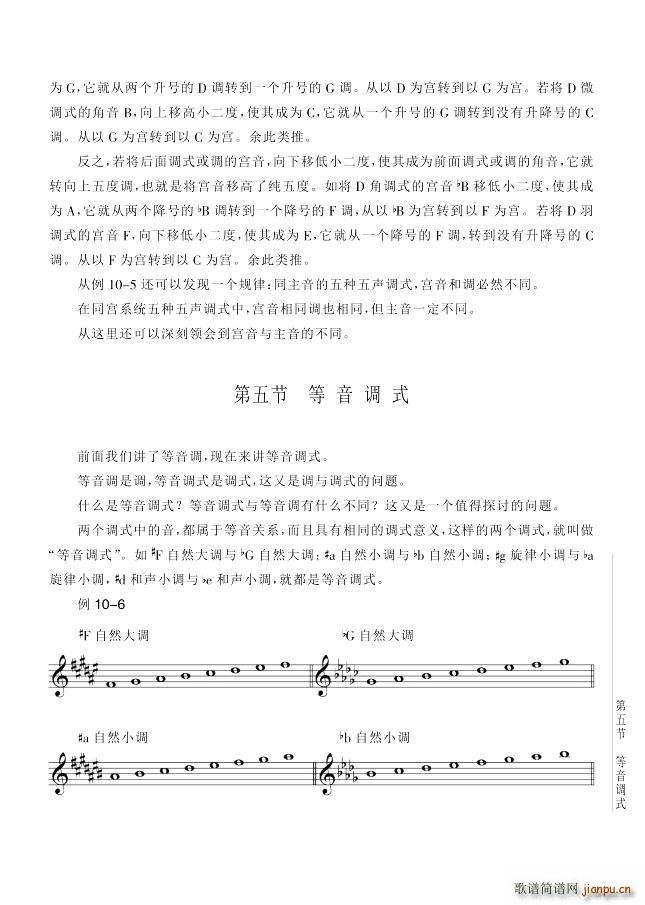 其他 第10讲调与调式第5节第115页等音调式(十字及以上)1