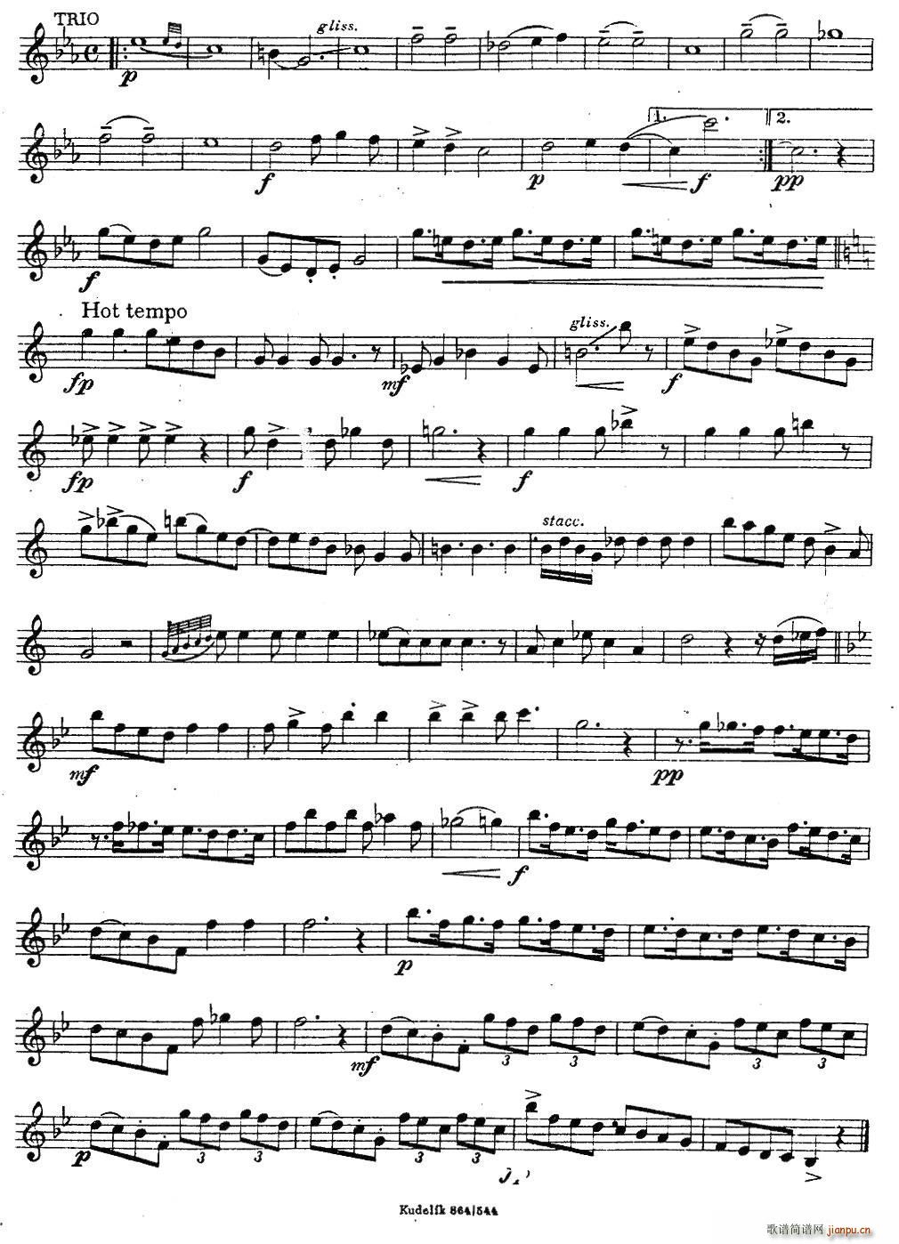 奇特克 萨克斯练习曲之13 ETUDY PRO SAXOPHON FR ZITRK op 3(十字及以上)3