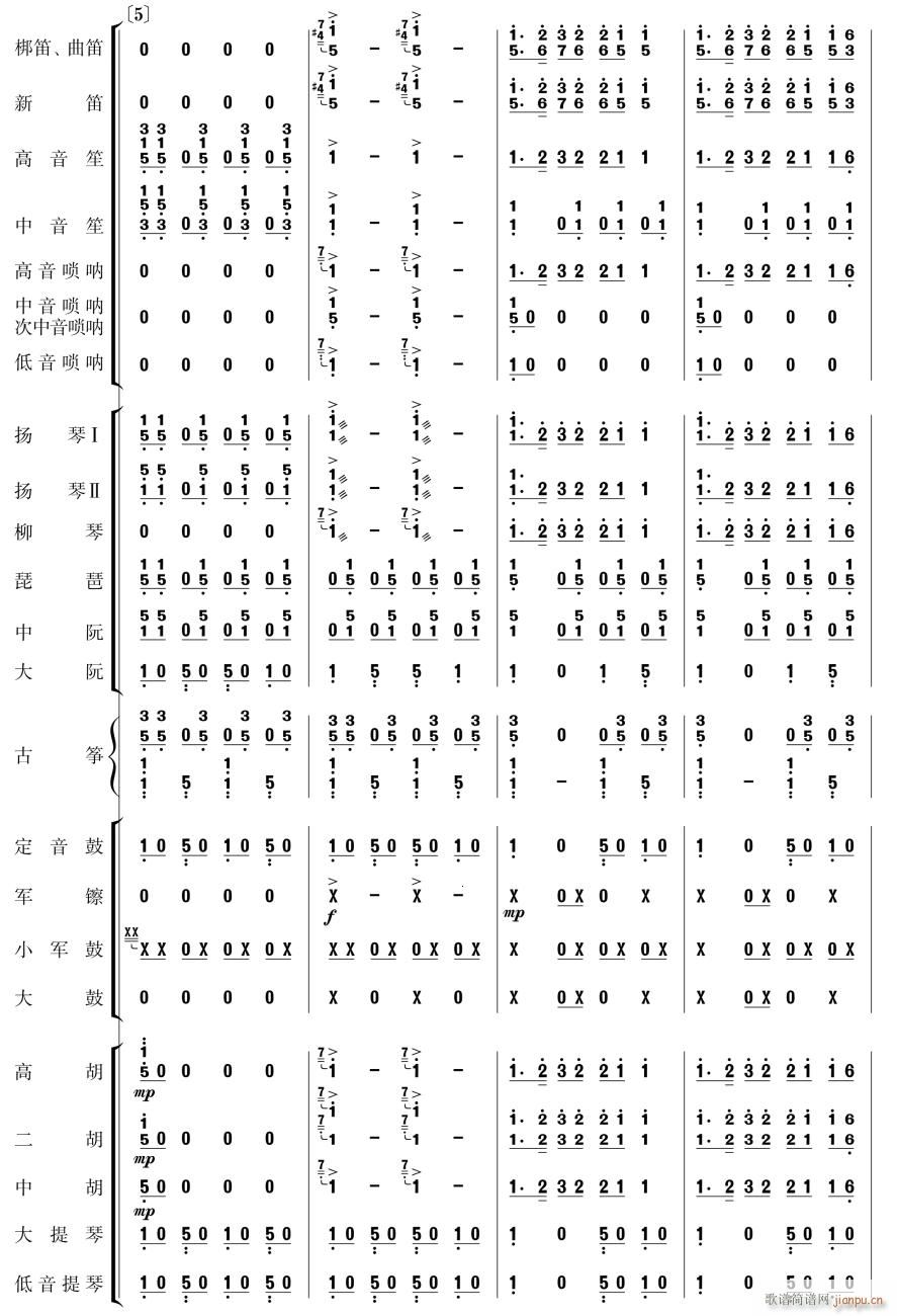 北京喜讯到边寨2(总谱)1