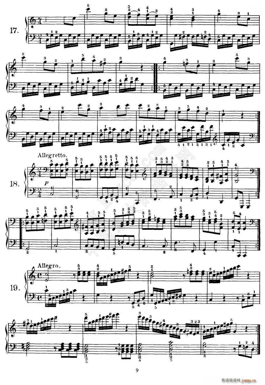 Czerny 100 Progressive Studies Op 139 1 21(钢琴谱)9