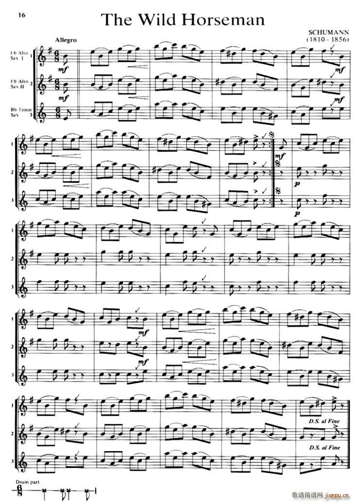 The Wild Horseman 三重奏(总谱)1