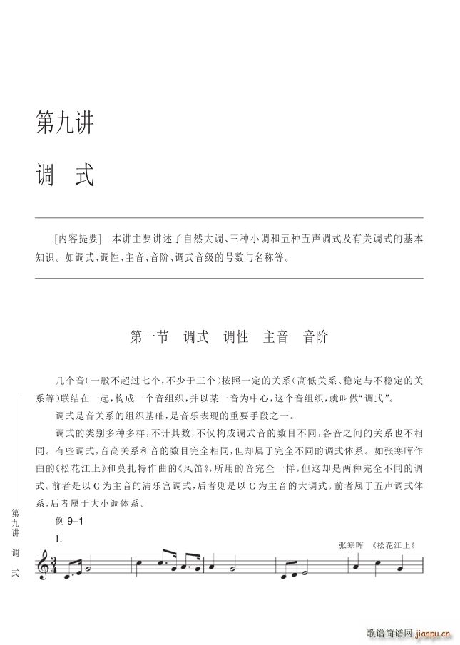 其他 第9讲调式第1节第94页调式调性主音音阶(十字及以上)1