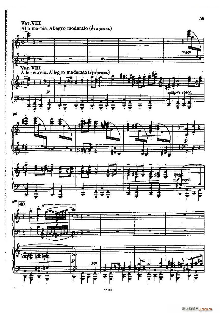 Dohnanyi Variations Nursery Rhyme Op25 一(钢琴谱)33