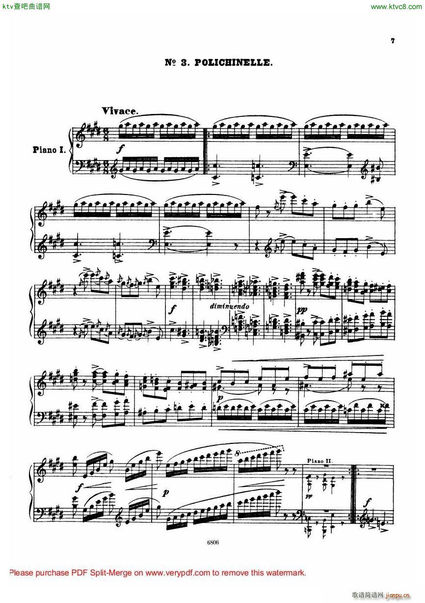 Arensky op 23 Suite No 2 Silhouettes(钢琴谱)8