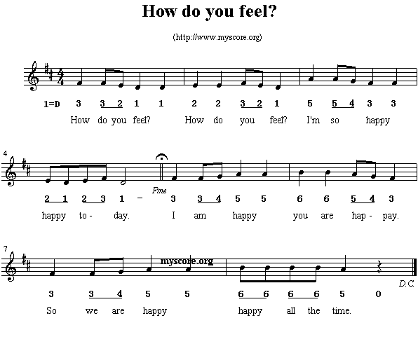 How do you feel?(十字及以上)1