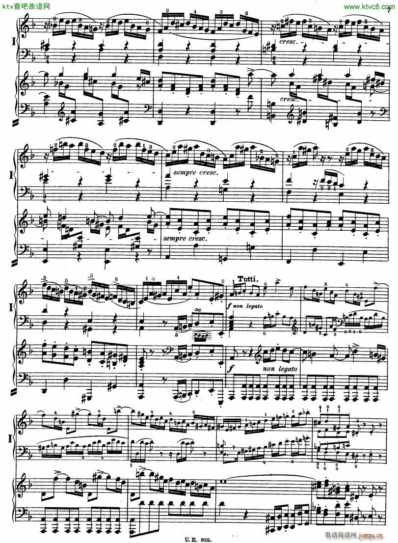 Bach JS BWV 1052 Keyboard Concerto in d ed R ntgen(钢琴谱)7