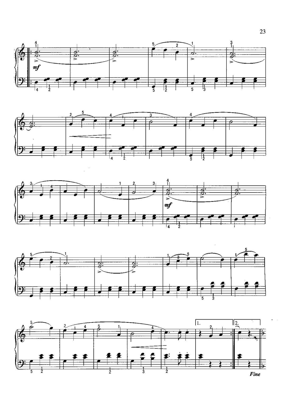 水仙女 不可不弹的世界钢琴名曲100首(钢琴谱)3