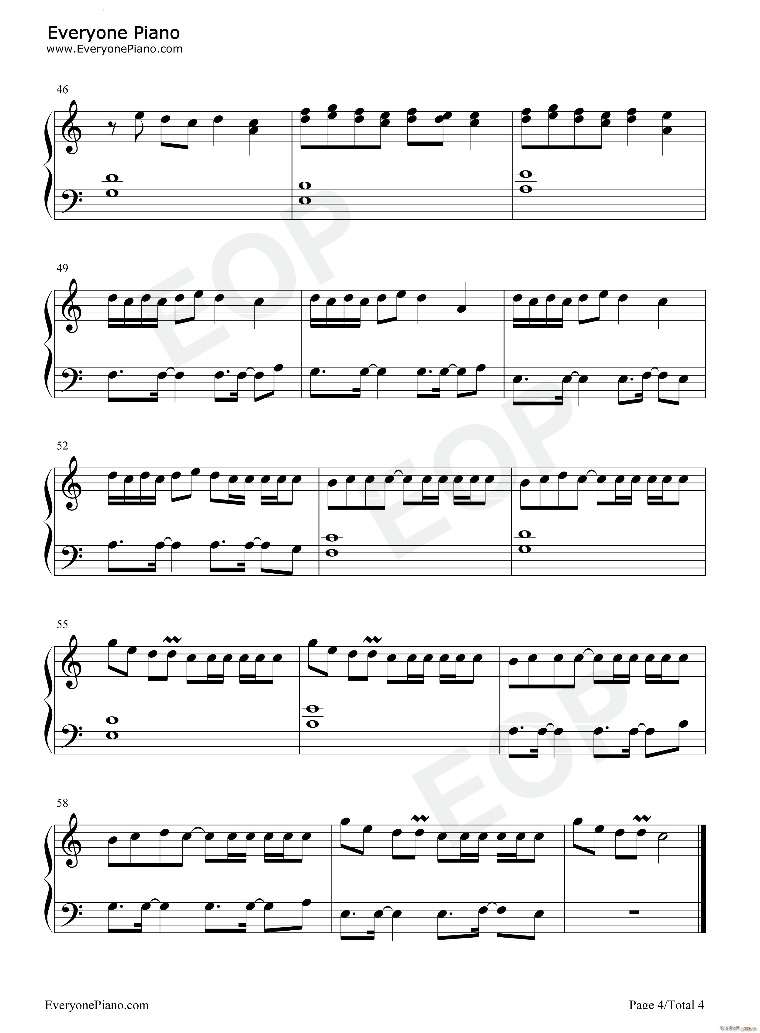 Normal No More(钢琴谱)5