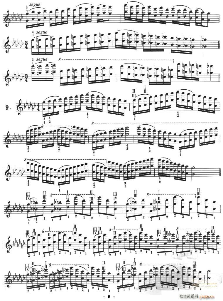 bG大调(四字歌谱)5