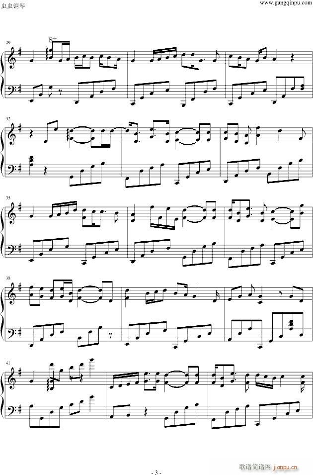 THROUGH THE YEARS(钢琴谱)3